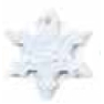 Seed Paper Shape Bookmark - Snowflake Style 4 Shape